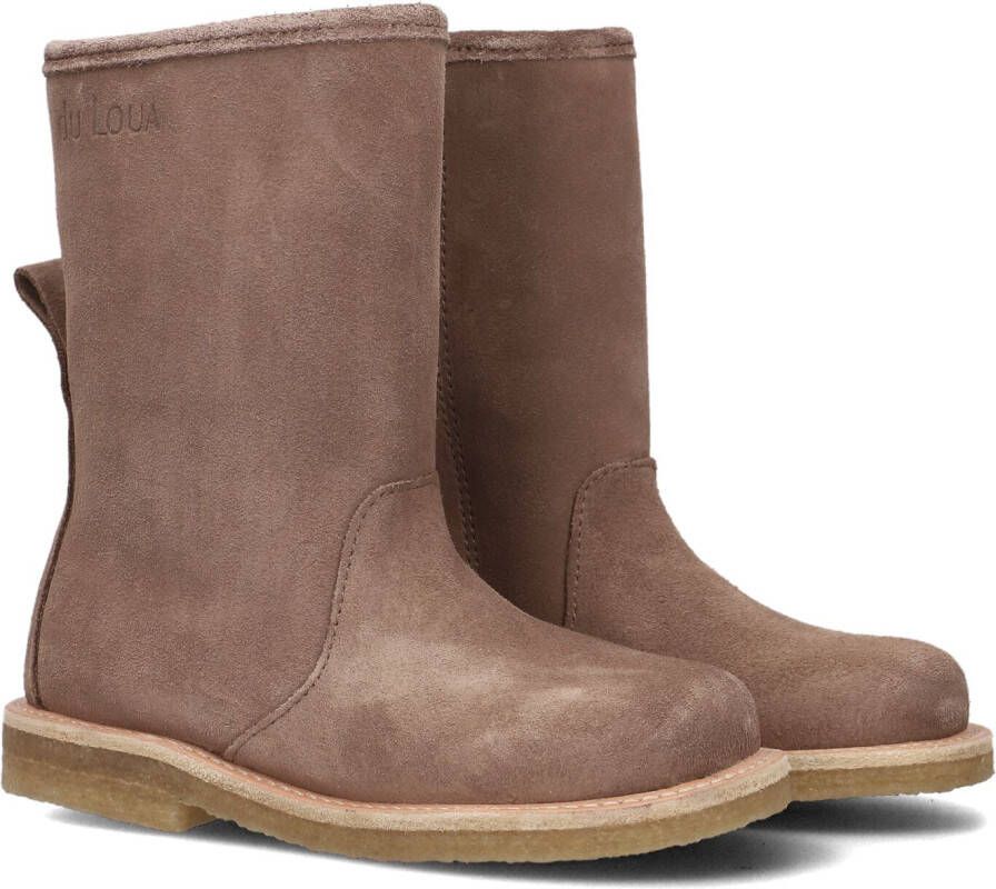 Du Loua Du Lodi Enkellaarsjes Enkelboots met rits Meisjes Taupe