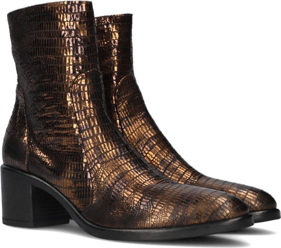 ELENA IACHI Enkellaarsjes Dames A5544 Maat: 40 Materiaal: Leer Kleur: Brons