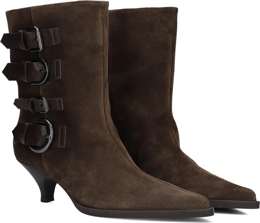 Unisa Dames Pumps Damesschoenen Suède Kitten heel hoogte 5 cm Jamal sue Midden bruin - Foto 11