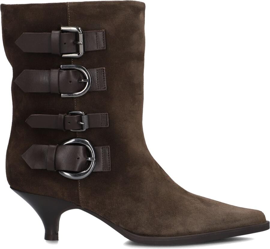 Unisa Dames Pumps Damesschoenen Suède Kitten heel hoogte 5 cm Jamal sue Midden bruin - Foto 8