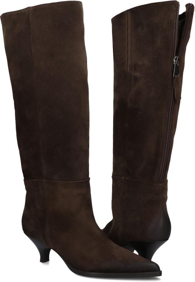 Unisa Dames Pumps Damesschoenen Suède Kitten heel hoogte 5 cm Jamal sue Midden bruin - Foto 16