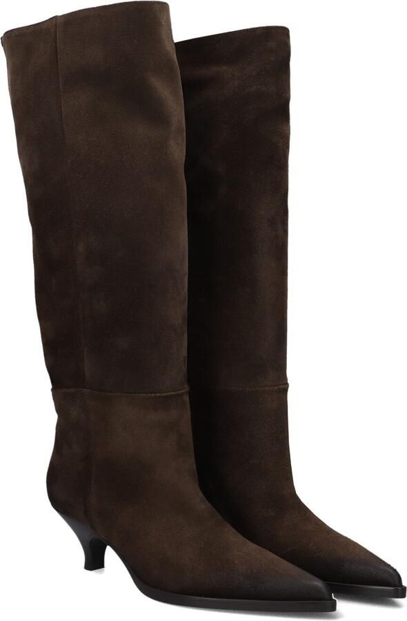 Unisa Dames Pumps Damesschoenen Suède Kitten heel hoogte 5 cm Jamal sue Midden bruin - Foto 18
