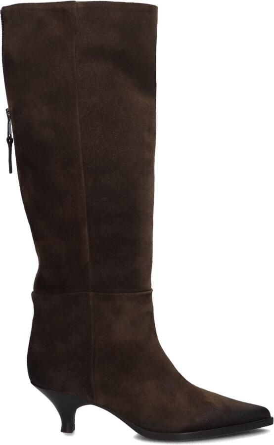 Unisa Dames Pumps Damesschoenen Suède Kitten heel hoogte 5 cm Jamal sue Midden bruin - Foto 20