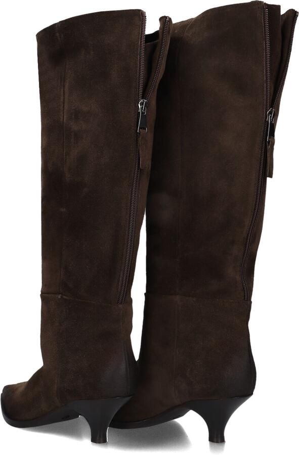 Unisa Dames Pumps Damesschoenen Suède Kitten heel hoogte 5 cm Jamal sue Midden bruin - Foto 17