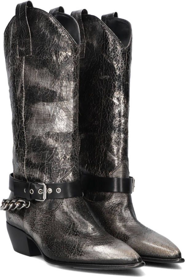ELENA IACHI Cowboylaarzen Dames E3948 Maat: 37 5 Materiaal: Leer Kleur: Taupe