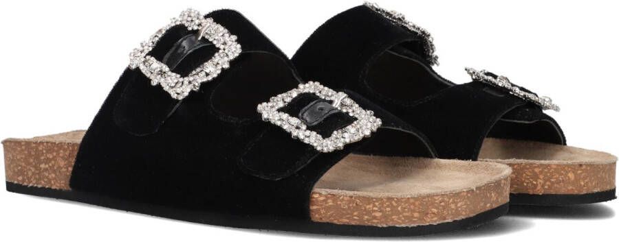ELENA IACHI Slippers Dames S63 Maat: 37 Materiaal: Velvet Kleur: Zwart