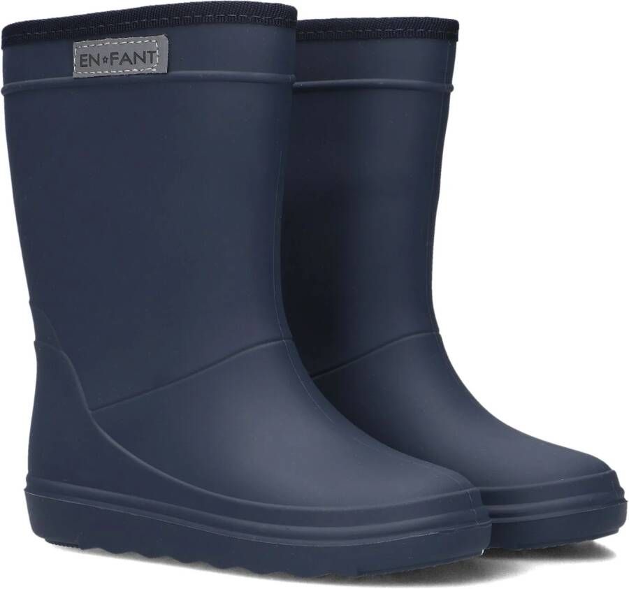Enfant Blauwe Regenlaarzen Rubber Rain Boot Solid