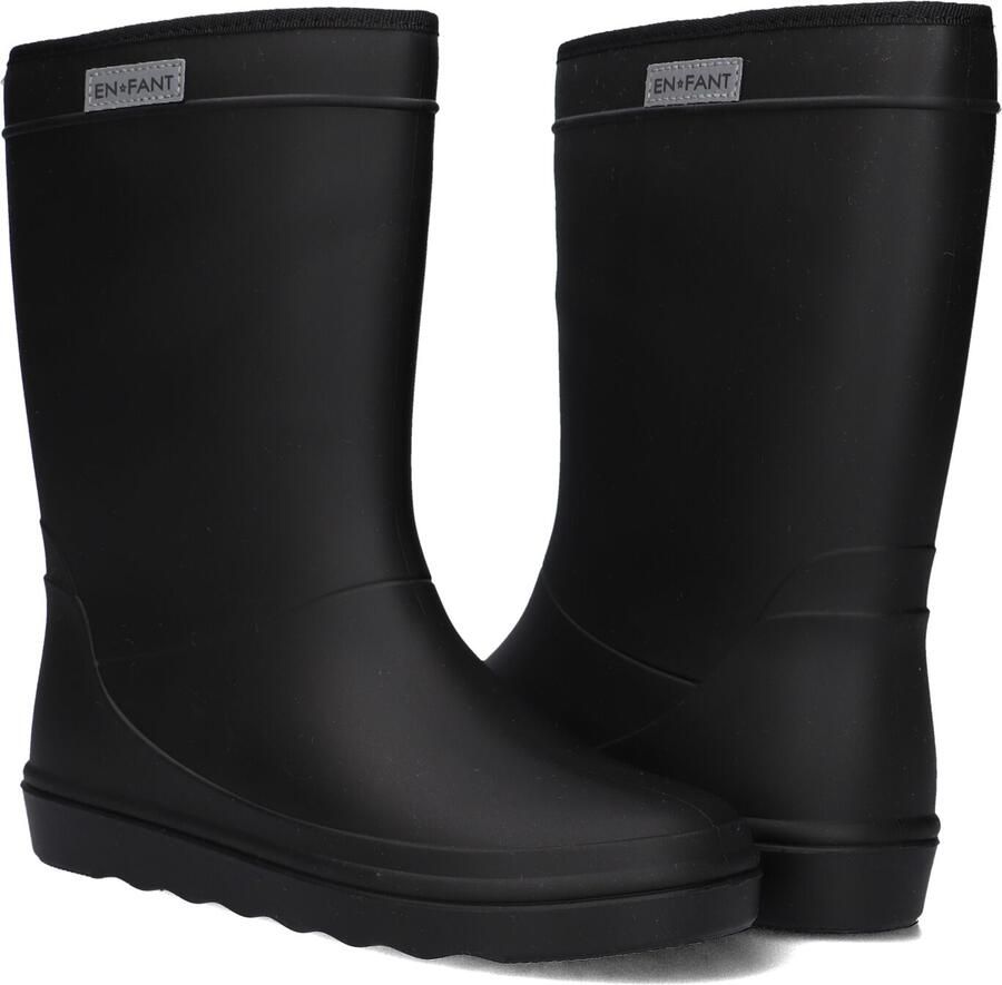 En Fant Thermo Boots Regenlaars 100% Megol Rubber ZONDER weekmakers voering van zachte wol Solid 6149 Black laarzen - Foto 2