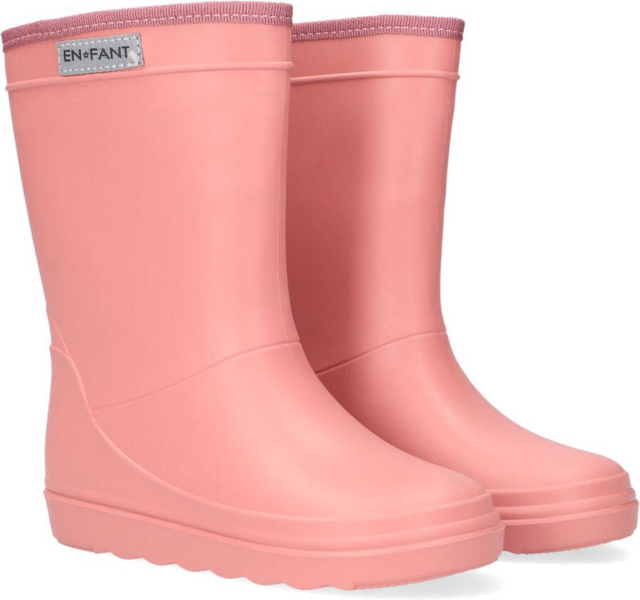 En Fant Kinder Gummistiefel Rain Boots Solid Old Rose