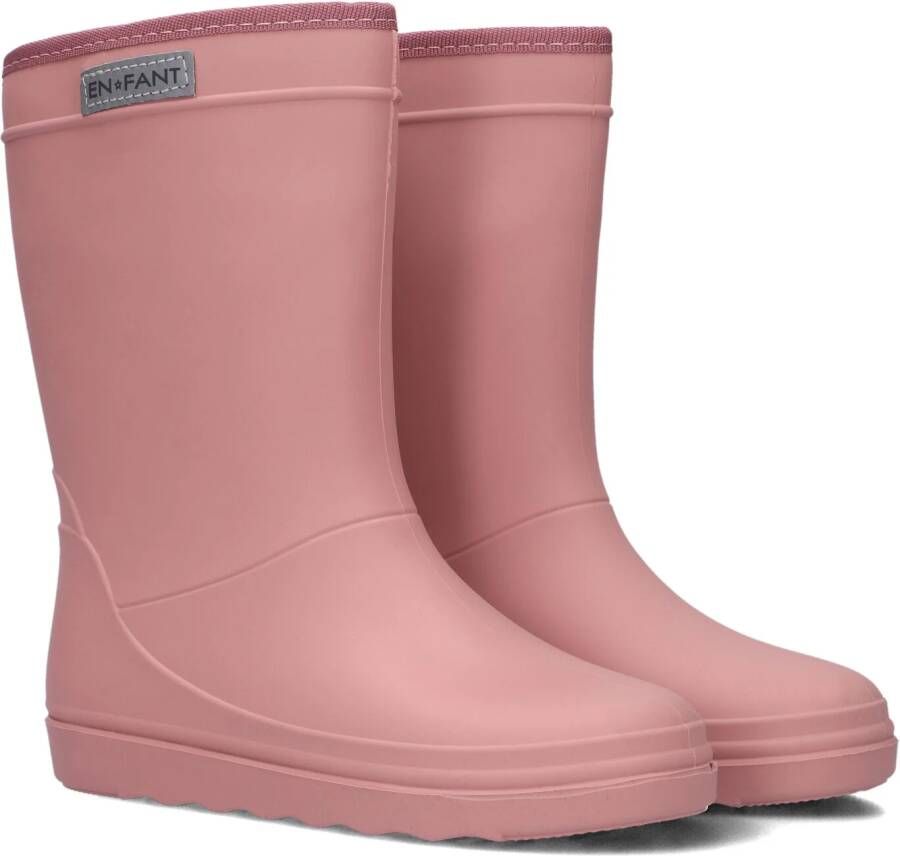 En Fant Kinder Gummistiefel Rain Boots Solid Old Rose
