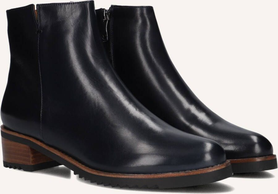 EVERYBODY Enkellaarsjes Dames Belport Maat: 40 5 Materiaal: Leer Kleur: Blauw
