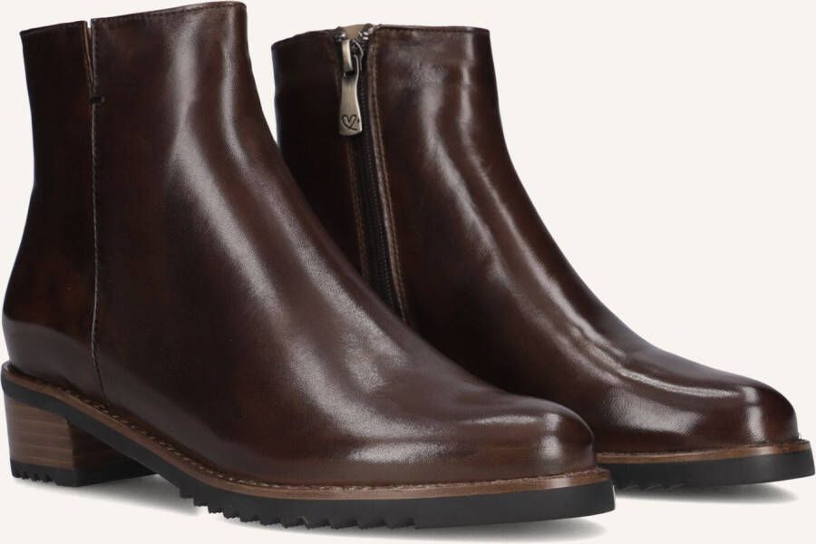 EVERYBODY Enkellaarsjes Dames Belport Maat: 42 Materiaal: Leer Kleur: Bruin