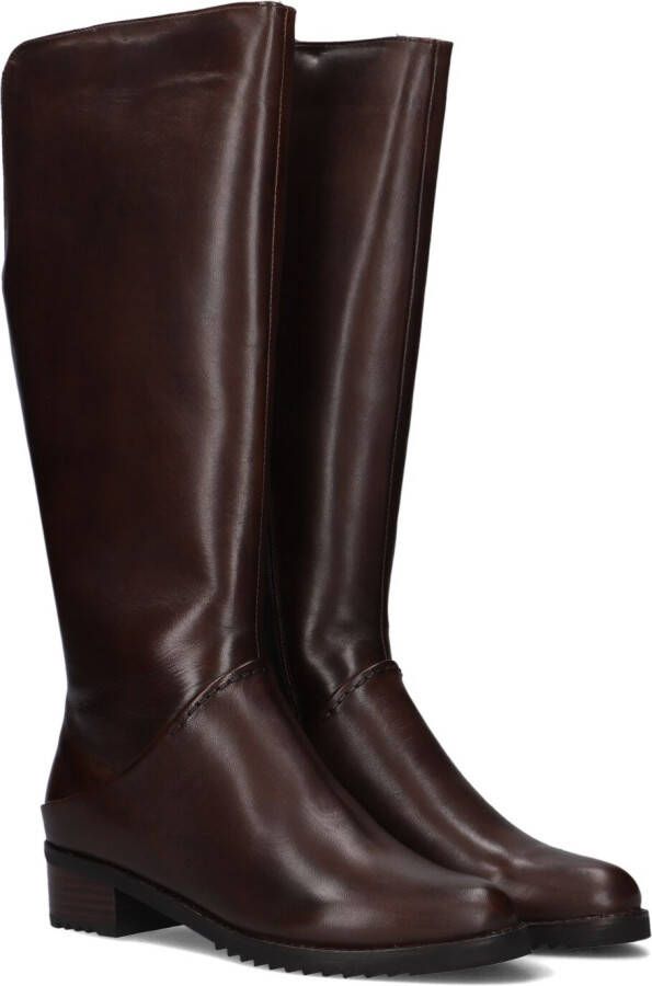 EVERYBODY Hoge Laarzen Dames Berta Maat: 39 Materiaal: Leer Kleur: Bruin