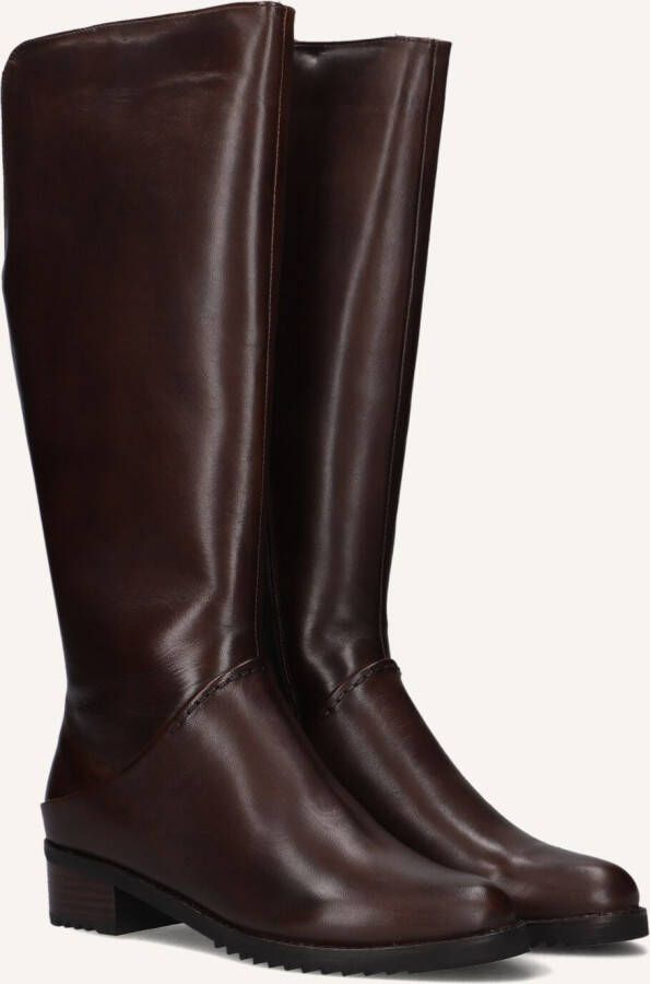 EVERYBODY Hoge Laarzen Dames Berta Maat: 41 Materiaal: Leer Kleur: Bruin