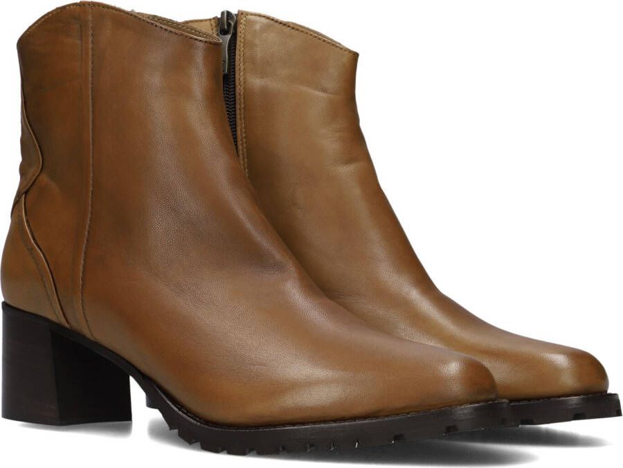 EVERYBODY Enkellaarsjes Dames Elvia Maat: 39 5 Materiaal: Leer Kleur: Cognac