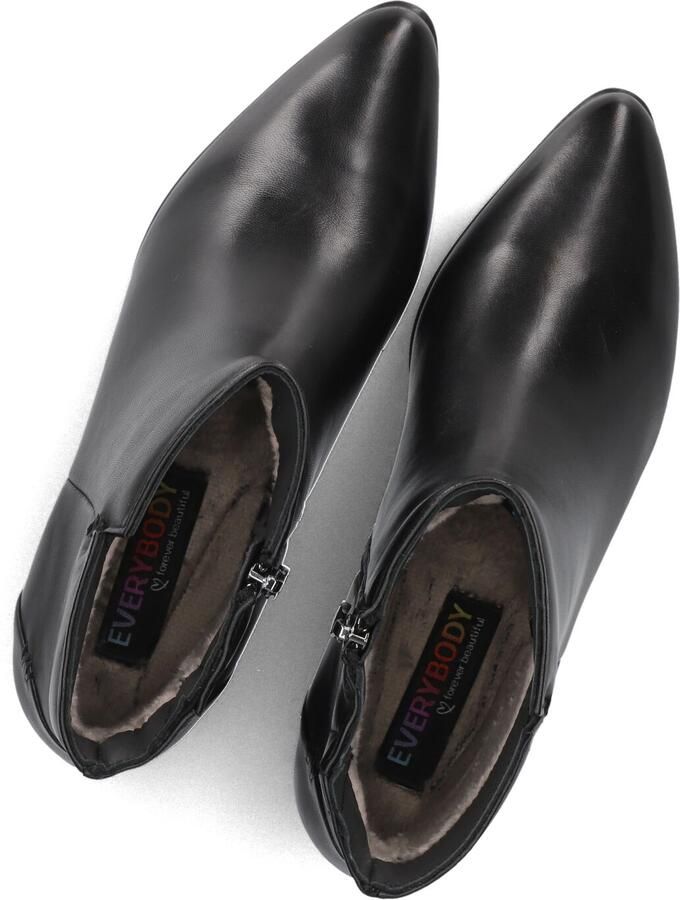 Everybody Ludina Enkellaarsjes Enkelboots met rits Dames Zwart - Foto 4
