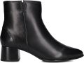 Everybody Ludina Enkellaarsjes Enkelboots met rits Dames Zwart - Zwart