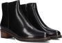 EVERYBODY Enkellaarsjes Dames Belport Maat: 40 5 Materiaal: Leer Kleur: Zwart - Thumbnail 1