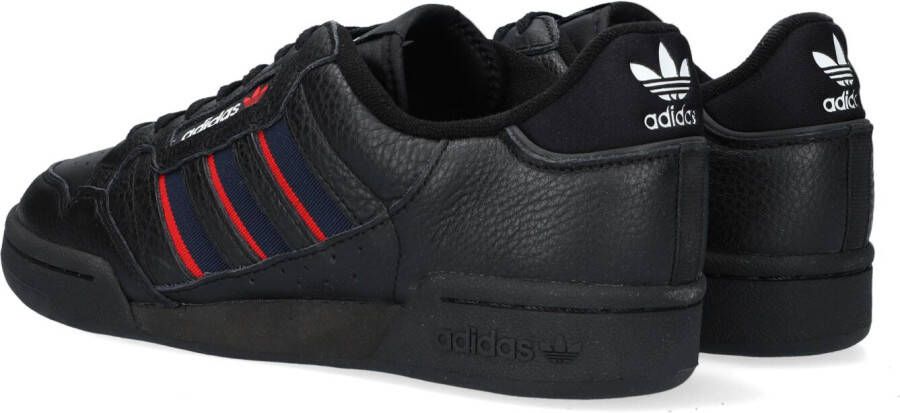 Adidas Zwarte Lage Sneakers Continental 80 Stripes