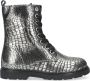 Apples & Pears B009048 Veterboots Laarzen Met Veters Meisjes Zilver - Thumbnail 2