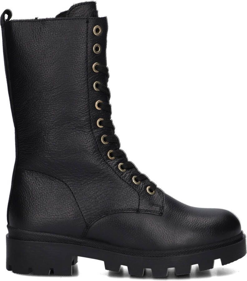 APPLES & PEARS Zwarte Veterboots B0011798