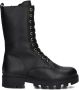 Apples & Pears B0011798 Veterboots Laarzen Met Veters Meisjes Zwart - Thumbnail 1