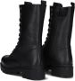 Apples & Pears B0011798 Veterboots Laarzen Met Veters Meisjes Zwart - Thumbnail 3