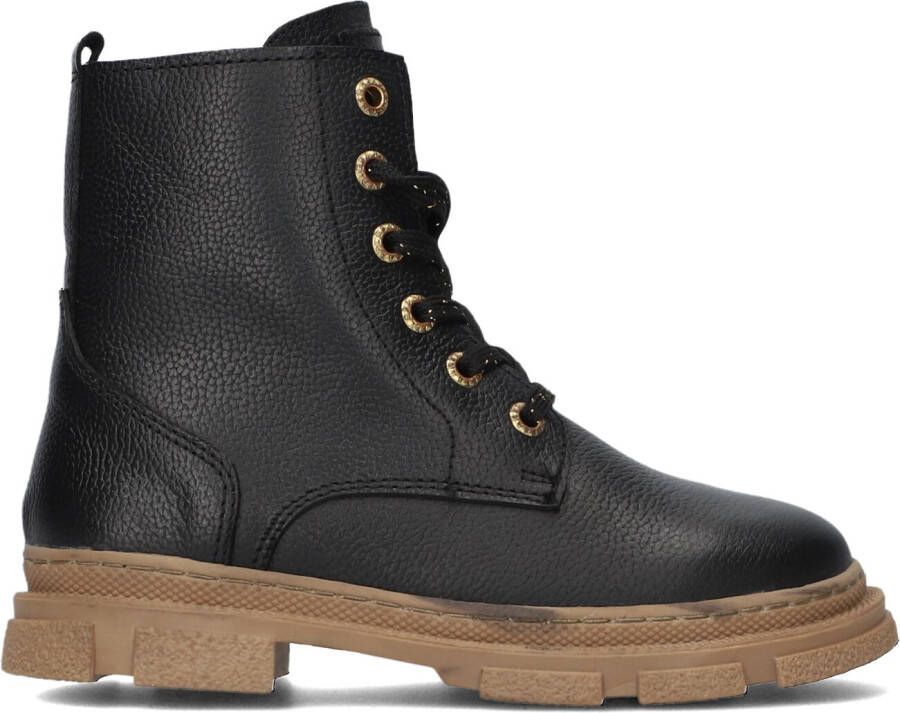 APPLES & PEARS Zwarte Veterboots B0011854