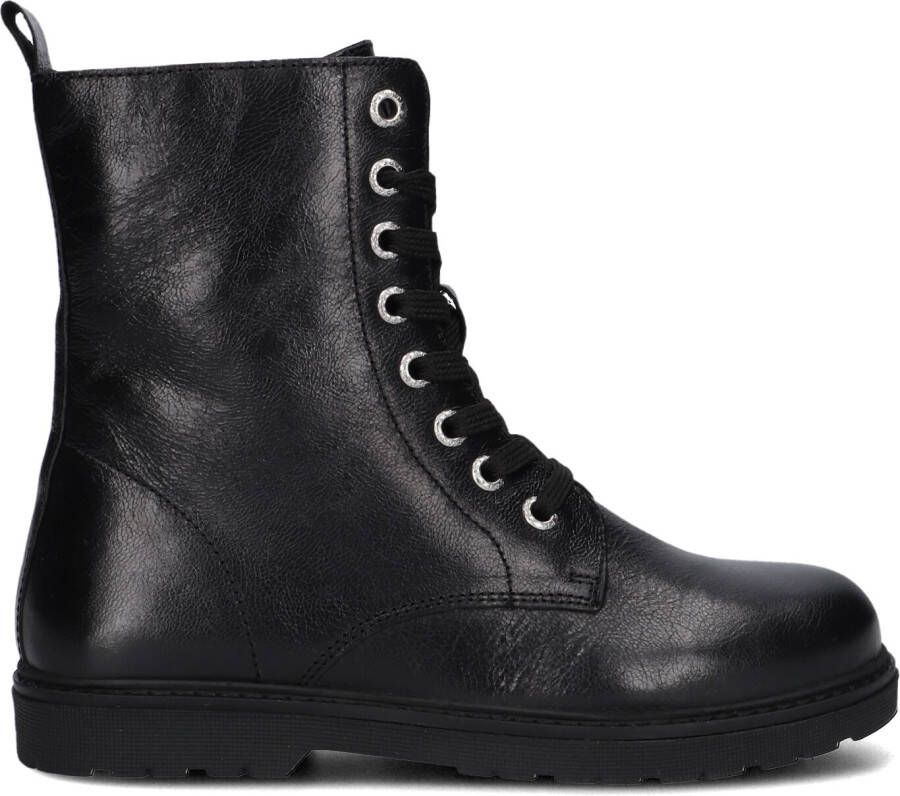 APPLES & PEARS Zwarte Veterboots B009048