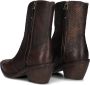 A.s.98 B84205 Enkellaarsjes Enkelboots met rits Dames Bruin - Thumbnail 4