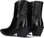 A.s.98 B84205 Enkellaarsjes Enkelboots met rits Dames Zwart - Thumbnail 5