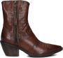 A.s.98 Bruine leren enkellaarsjes Brown Dames - Thumbnail 3