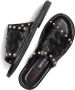 A.s.98 Zwarte Modieuze Slippers met Gouden Studs Black Dames - Thumbnail 7