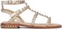 Ash Platte Sandalen met Gouden Studs Beige Dames - Thumbnail 6