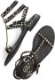 Ash Zwarte Leren Sandaal met Gouden Studs Black Dames - Thumbnail 11