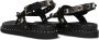 Ash Zwarte studs leren sandalen Black Dames - Thumbnail 5