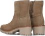 AYANA 853 Enkellaarsjes Enkelboots met rits Dames Beige - Thumbnail 4