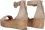 AYANA 722025 Sandalen Met Sleehak Dames Beige - Thumbnail 4