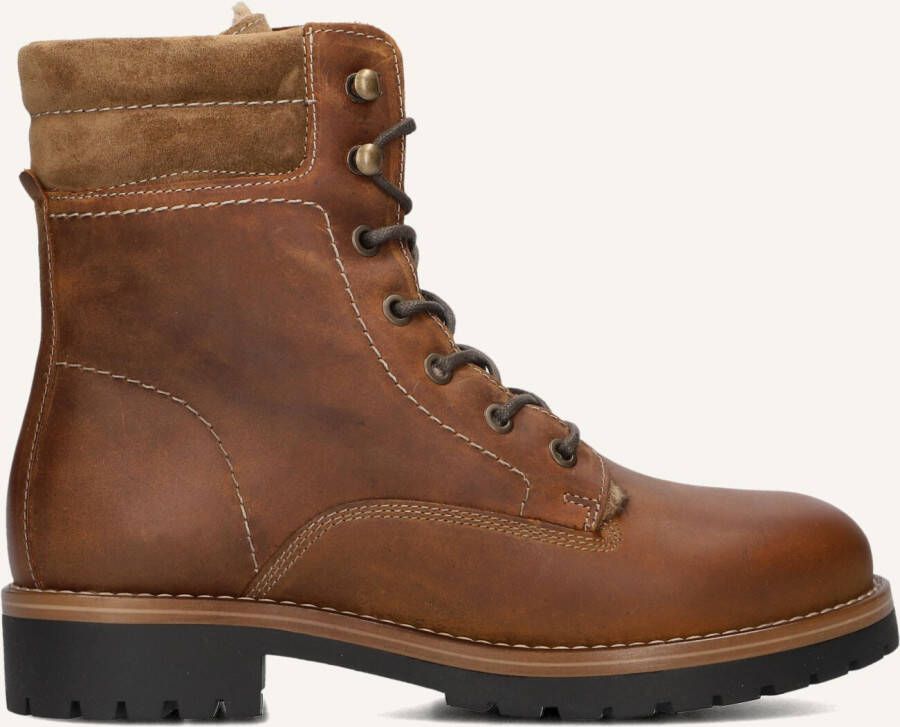 AYANA Veterboots Dames 754 Maat: 36 Materiaal: Leer Kleur: Bruin