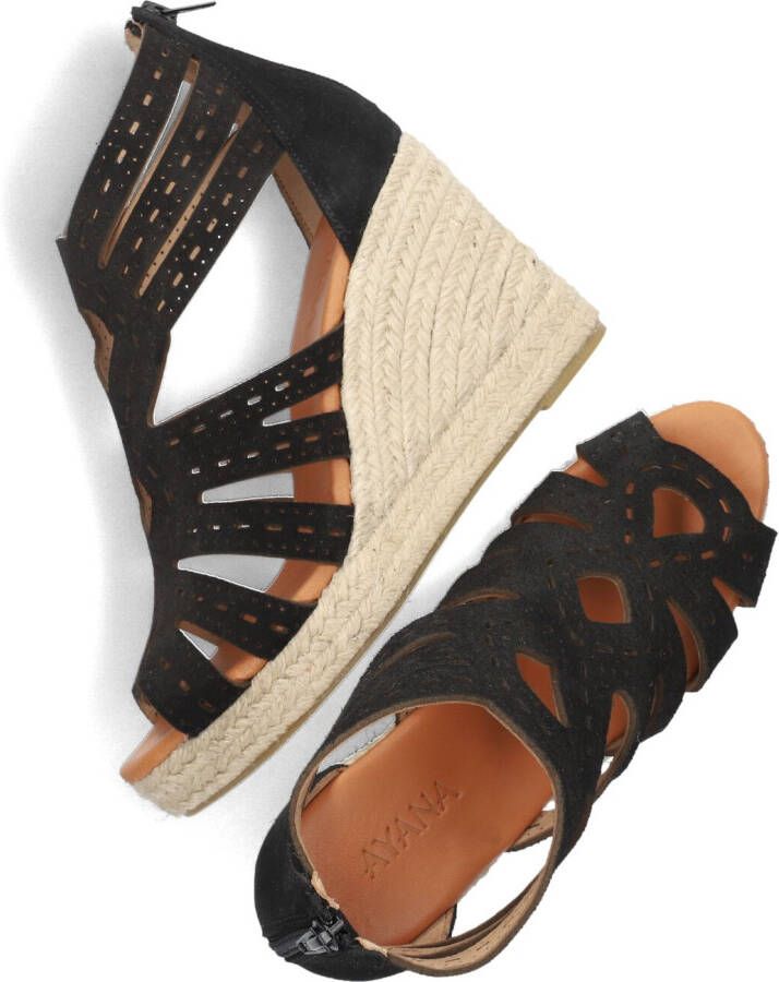 AYANA Zwarte Espadrilles Yu693