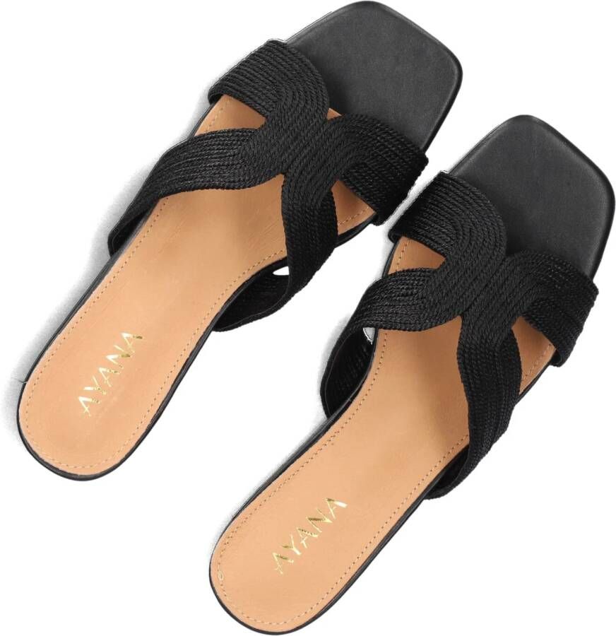 AYANA Zwarte Slippers 0677-1
