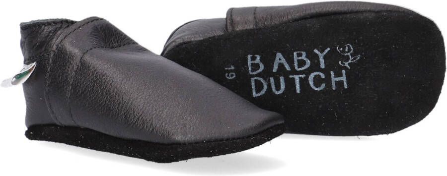 Baby Dutch Zwarte Babyschoenen Babyslofje