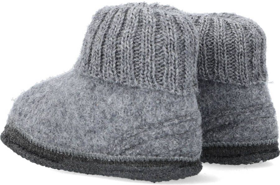 Bergstein Grijze Pantoffels Cozy