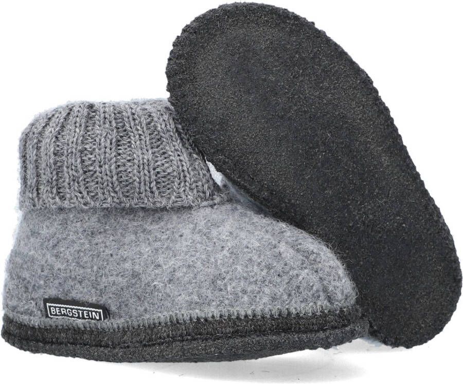 Bergstein Grijze Pantoffels Cozy