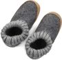 Bergstein Cozy Lux Pantoffels Sloffen Kids Grijs - Thumbnail 6