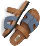 BiBi Lou Slippers Slides Dames 525Z67 Jeans blauw - Thumbnail 7