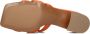 BiBi Lou Slippers Dames Sandalen Instappers Damesschoenen Leer Blokhak 761Z10VK Oranje - Thumbnail 4