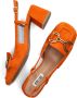 BIBI LOU Slingbacks Dames 544z30vk Maat: 40 Materiaal: Suède Kleur: Oranje - Thumbnail 5