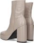 BiBi Lou 521p10vk Enkellaarsjes Enkelboots met rits Dames Taupe - Thumbnail 5