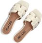 BIBI LOU Slippers Dames 760z10vk Maat: 41 Materiaal: Leer Kleur: Wit - Thumbnail 5